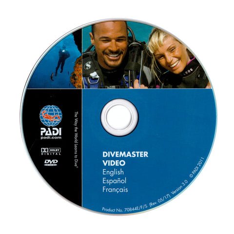 PADI Divemaster Multilingual DVD (E,F,S)